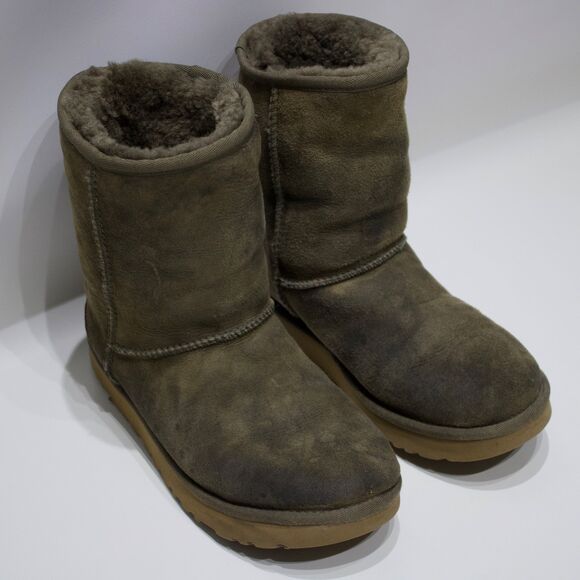 UGG Australia Classic Short II Shearling Winter Boot Bootie Brown Women's Size 8 - Picture 5 of 16